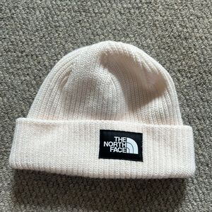 North Face KIDS Salty Lined Beanie in Gardenia White